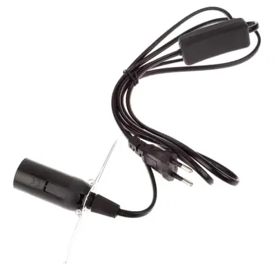 Base de lampe naturelle à douille avec interrupteur