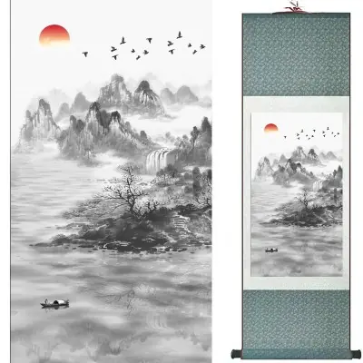 Kakemono Paysage au Soleil Levant