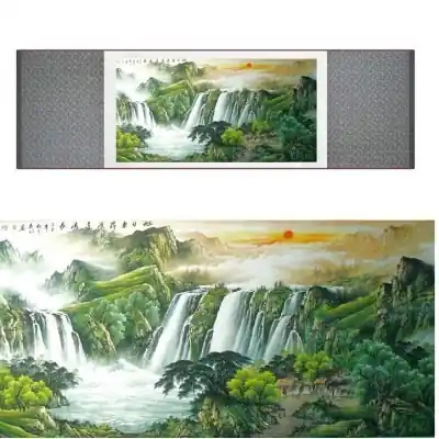 Kakemono Cascade Verdoyante