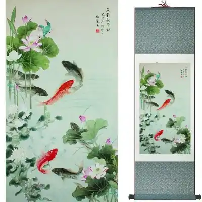 Kakemono Poissons Carpes Dansants