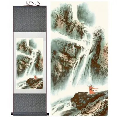 Kakemono Guan Gong dans la Montagne