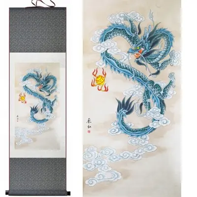 Kakemono Dragon d’Eau
