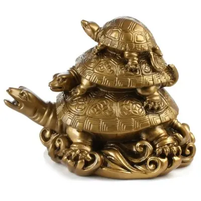 Statue les 3 Tortues de l’Harmonie bronze