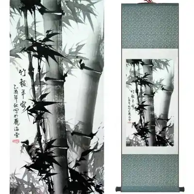 Kakemono Bambous noirs