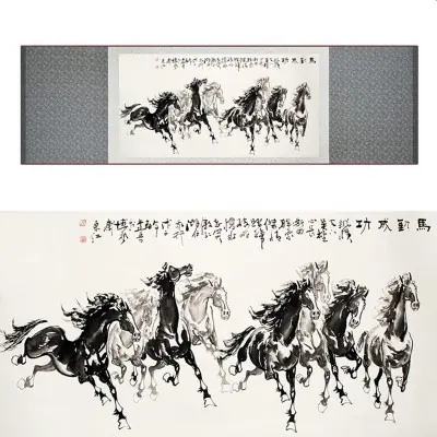 Kakemono Chevaux Impérieux