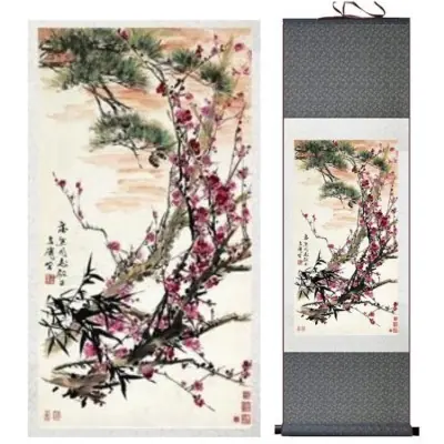 Kakemono Fleurs de Cerisier dans la Bruyère