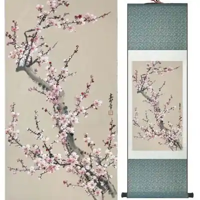 Kakemono Fleurs de Cerisier Romantique