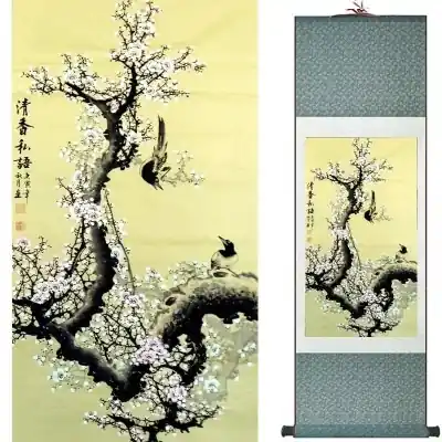 Kakemono Floraison du Cerisier blanc