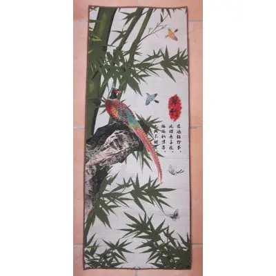Tangka Tapisserie Bambous vert