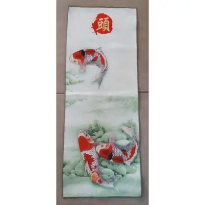 Tangka Tapisserie Poissons Carpes de l’Abondance
