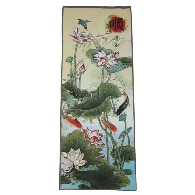 Tangka Tapisserie Poissons Carpes Koi