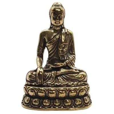 Statue Bouddha Zen en cuivre
