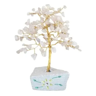 Arbre à Pierres en Quartz rose médium