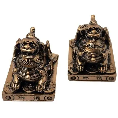 Couple de Pi Yao Protecteurs bronzes