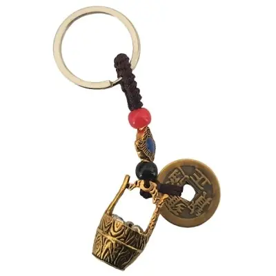 Porte Clés 5 Pièces de l’Empereur, Seau de la Richesse