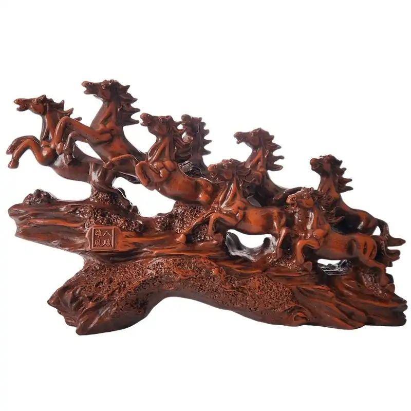 Grande Statue Huit Chevaux au galop