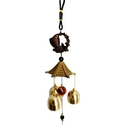 Carillon Poisson Carpe Bondissant 3 Clochettes