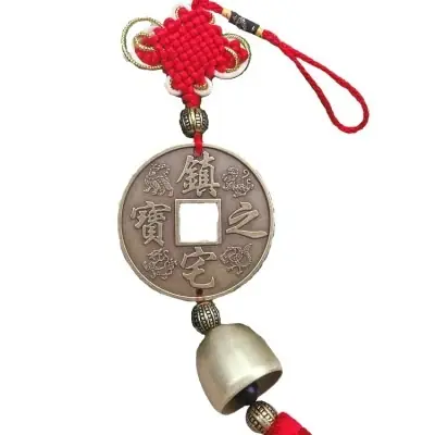 Suspension Carillon Cloche Calligraphie Protection