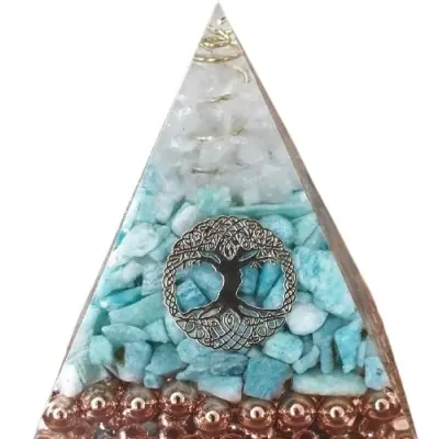 Orgonite Pyramide Vishuddha Chakra
