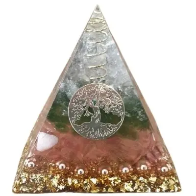 Orgonite Pyramide Sahasrara Chakra Arbre de Vie