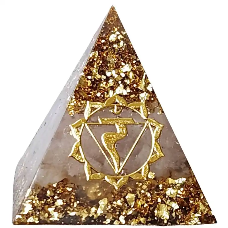 Petite Orgonite Pyramide Manipura Chakra