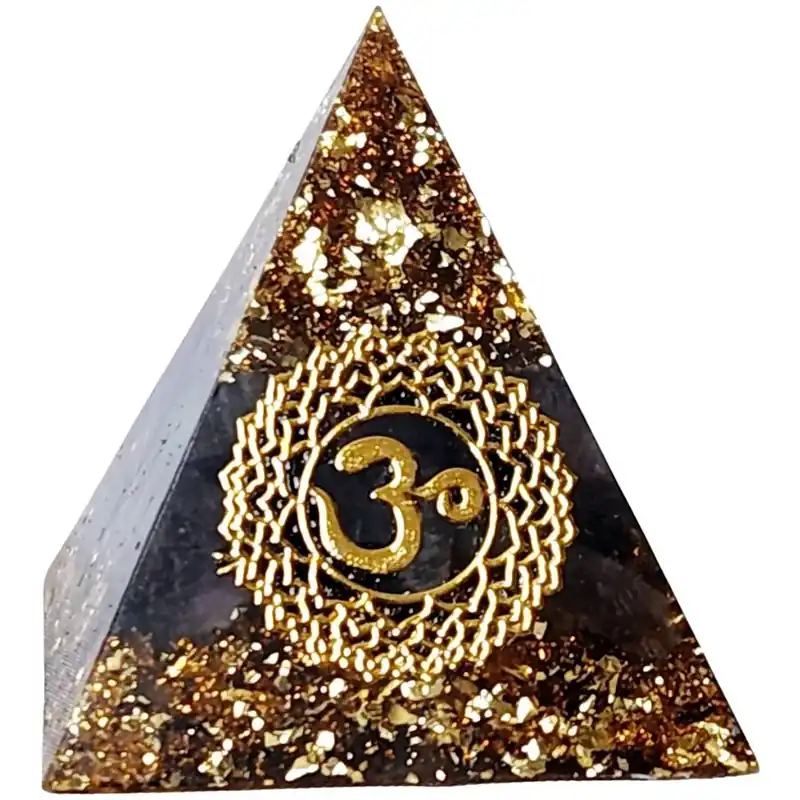 Petite Orgonite Pyramide Sahasrara Chakra