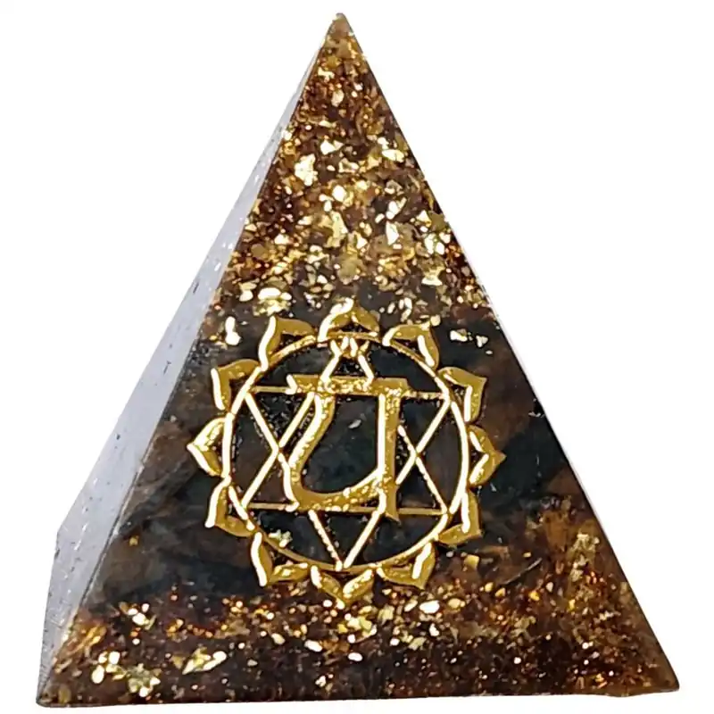 Petite Orgonite Pyramide Anahata Chakra