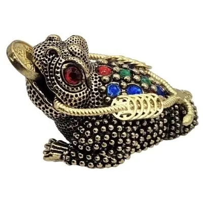 Statue Grenouille de la Richesse laiton
