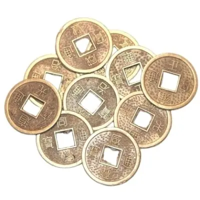 Lot 10 Pièces de Monnaie Chinoise 20mm