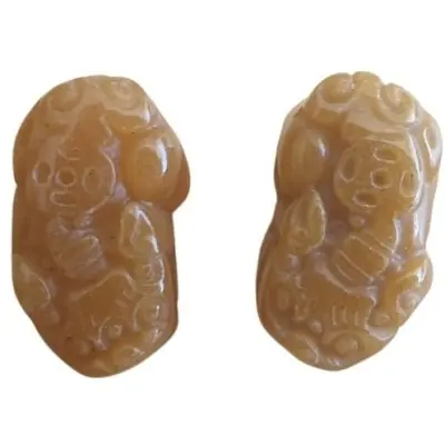 Double Pi Yao en Jade jaune