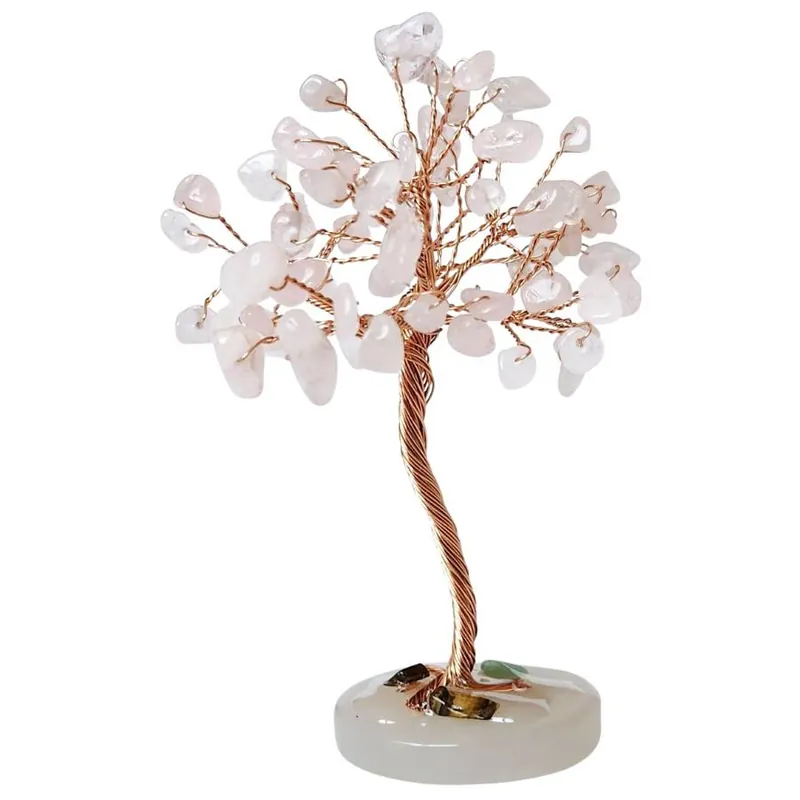 Arbre Sacré en Quartz rose