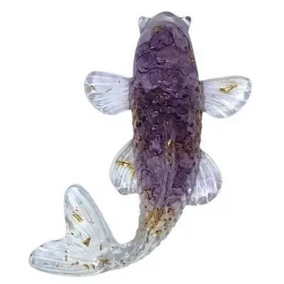 Figurine Poisson Carpe en Améthyste