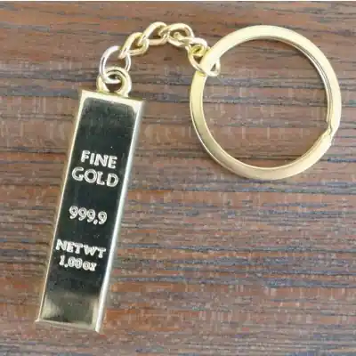 Porte Clés Lingots d’Or de la Prospérité