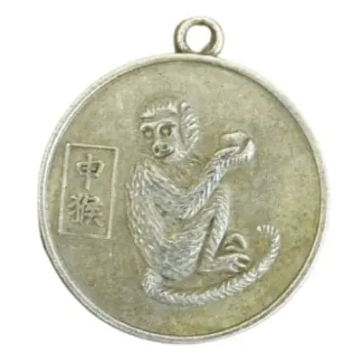 Médaillon Pièce Zodiaque Singe