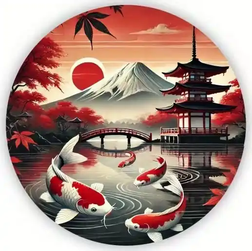 Plaque Décorative Paysage Asiatique Paysage