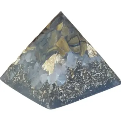 Orgonite Petite Pyramide Oeil de Tigre