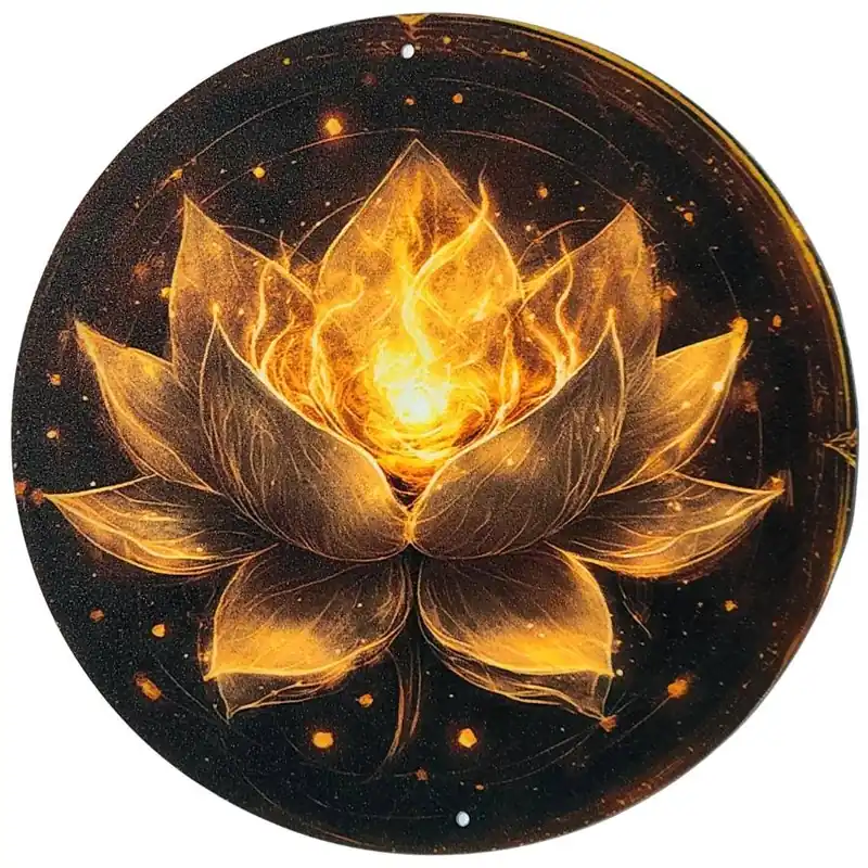 Plaque Décorative Lotus Lumineux