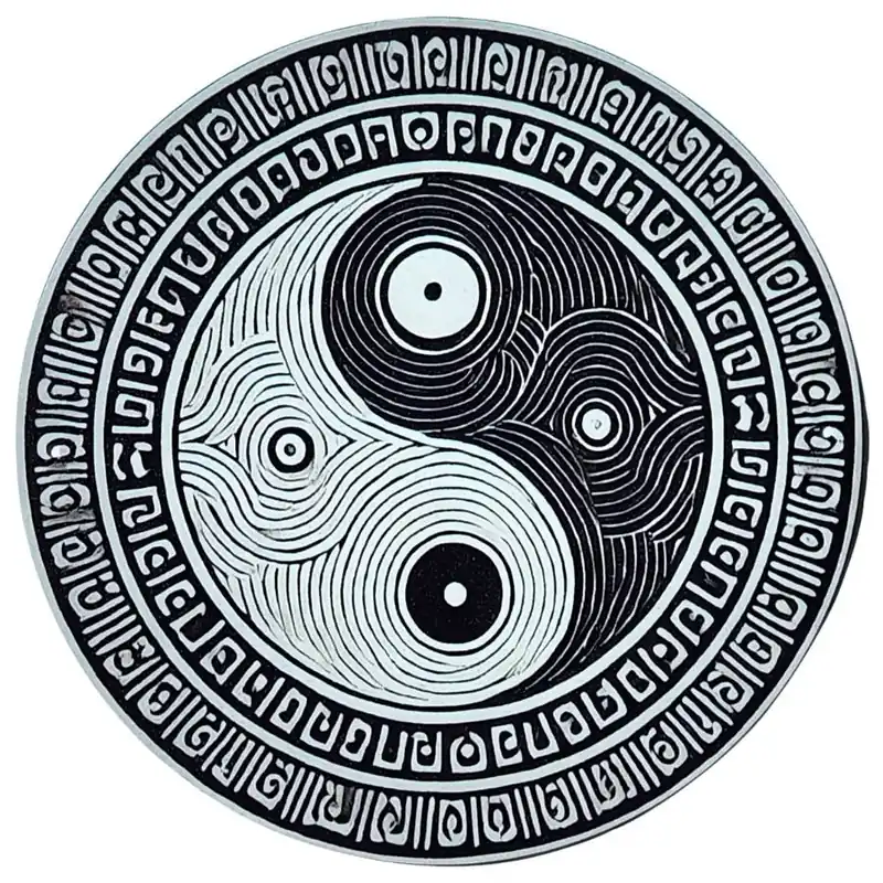 Plaque Décorative Yin Yang Sacré
