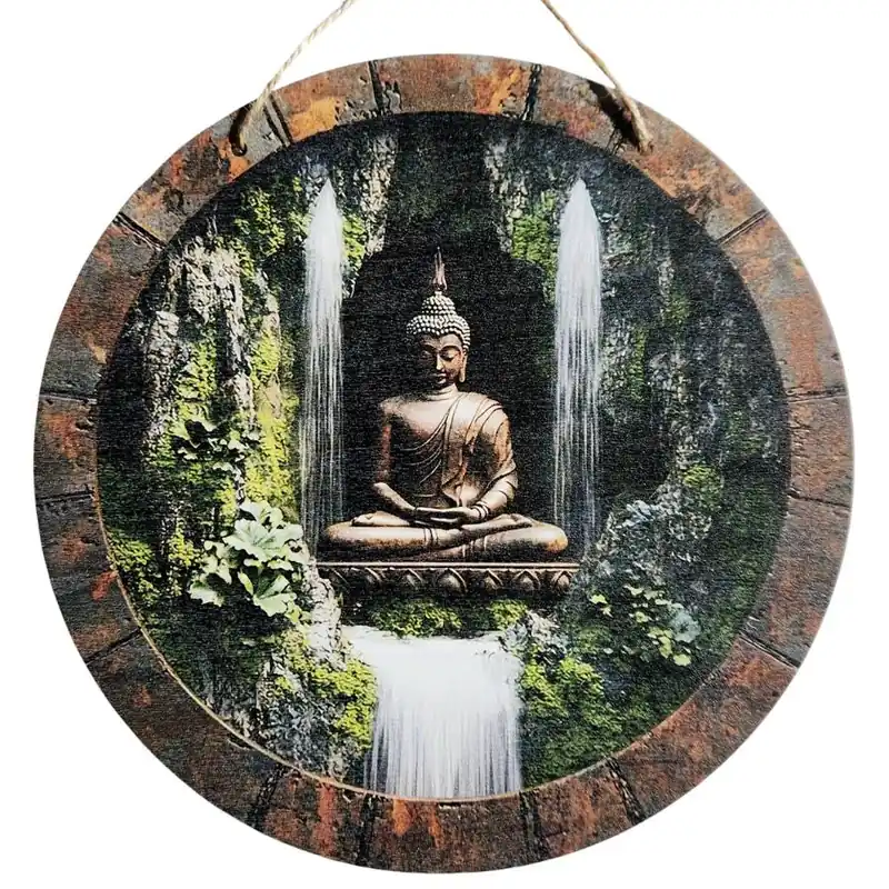Plaque Décorative Bouddha Cascade Zen