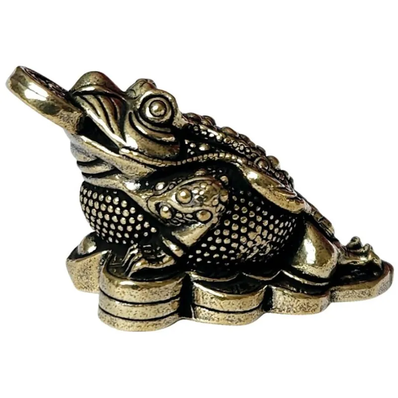 Statue Grenouille de la Fortune en Laiton
