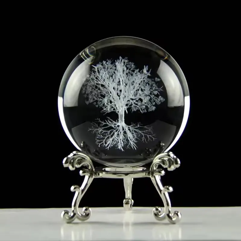 Boule de Cristal Arbre de vie 60mm