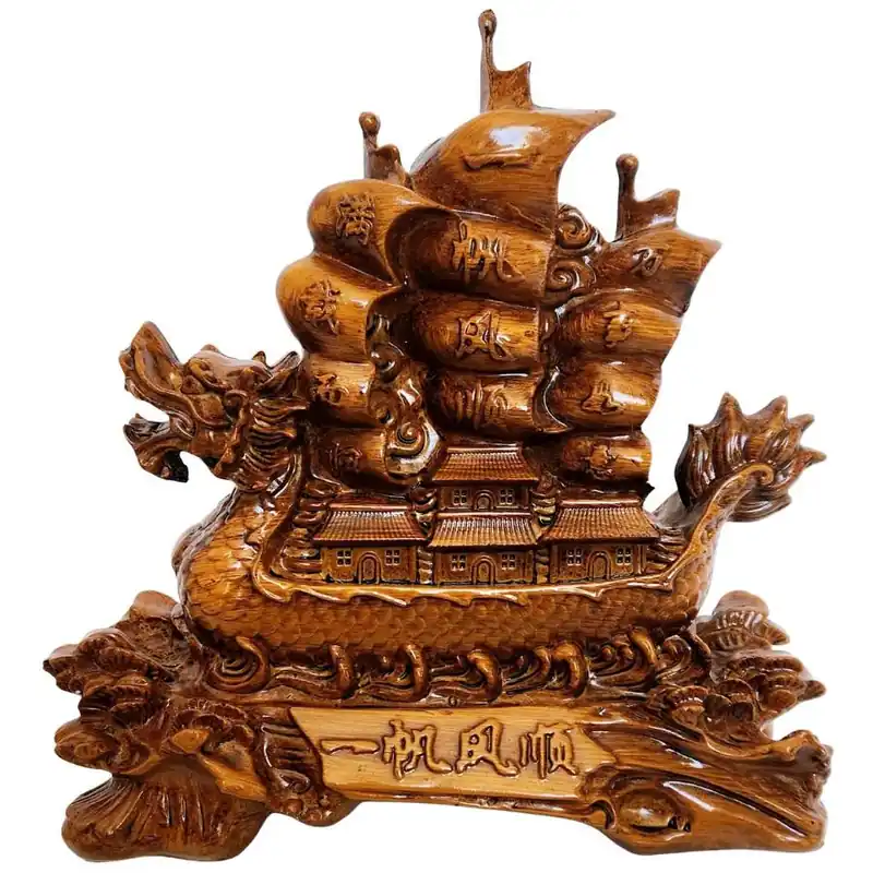 Grande Statue Bateau Dragon