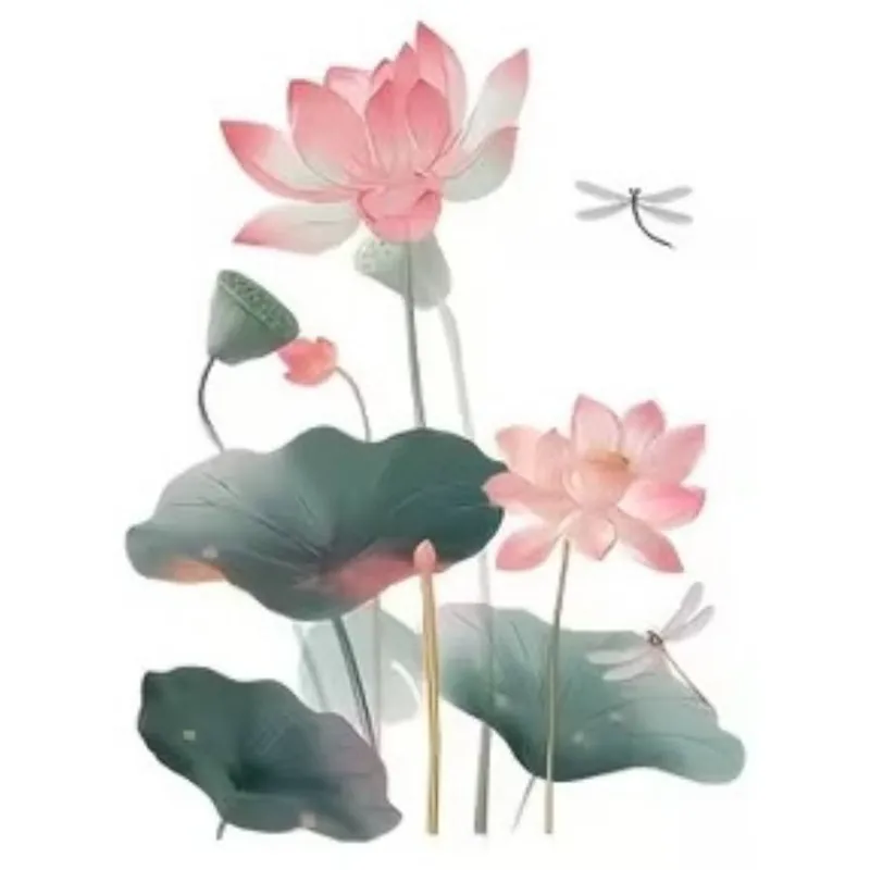 Sticker Lotus Romantique
