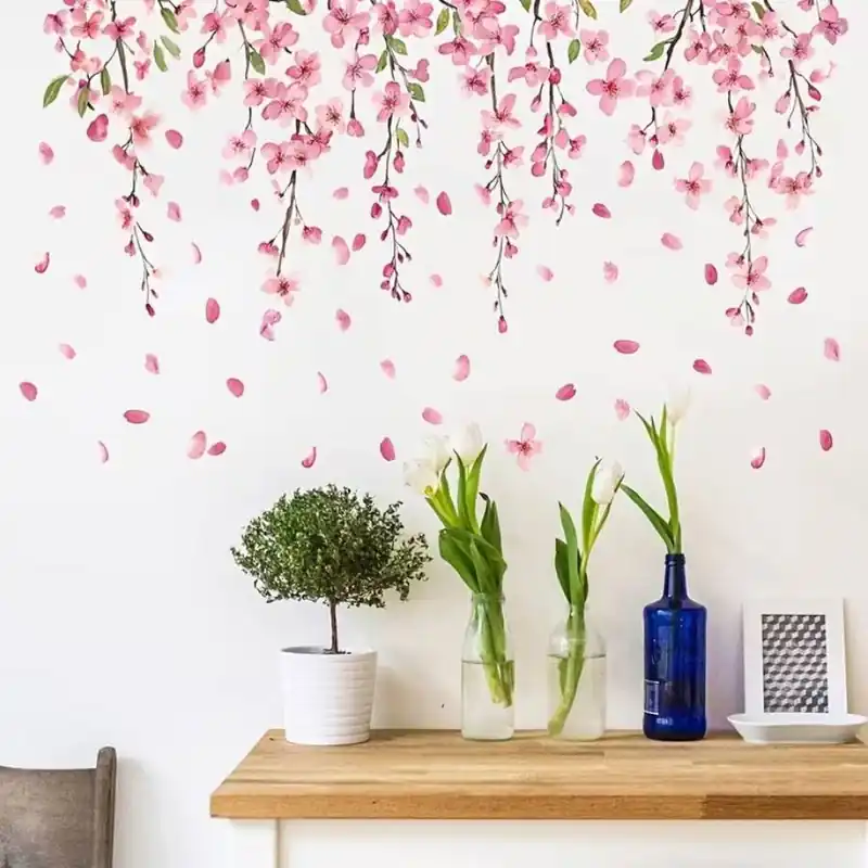 Sticker Pluie de Fleurs de Cerisier