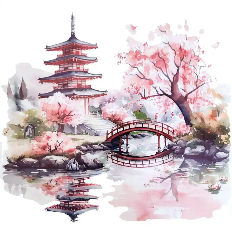 Sticker Petit Jardin Japonais Zen