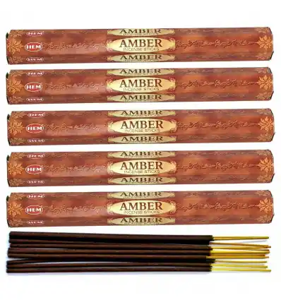 Encens Ambre. Lot de 100 bâtons | HEM