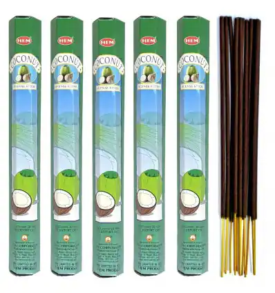 Encens Noix de Coco. Lot de 100 bâtons | HEM