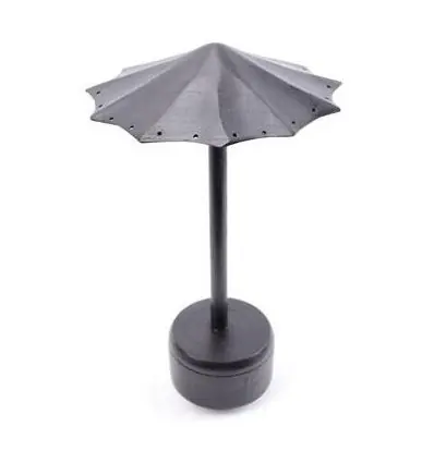 Présentoir à Boucles d'Oreilles forme Parasol en bois 26cm | Finition "Noir Ébène"