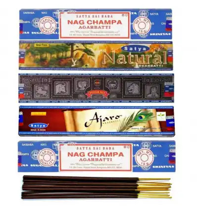 Assortiment d'encens "Best of Satya". Lot de 5x15g | Satya Sai Baba