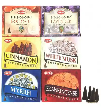 Assortiment d'encens "Classiques Intemporels" 6 parfums / 60 cônes | HEM
